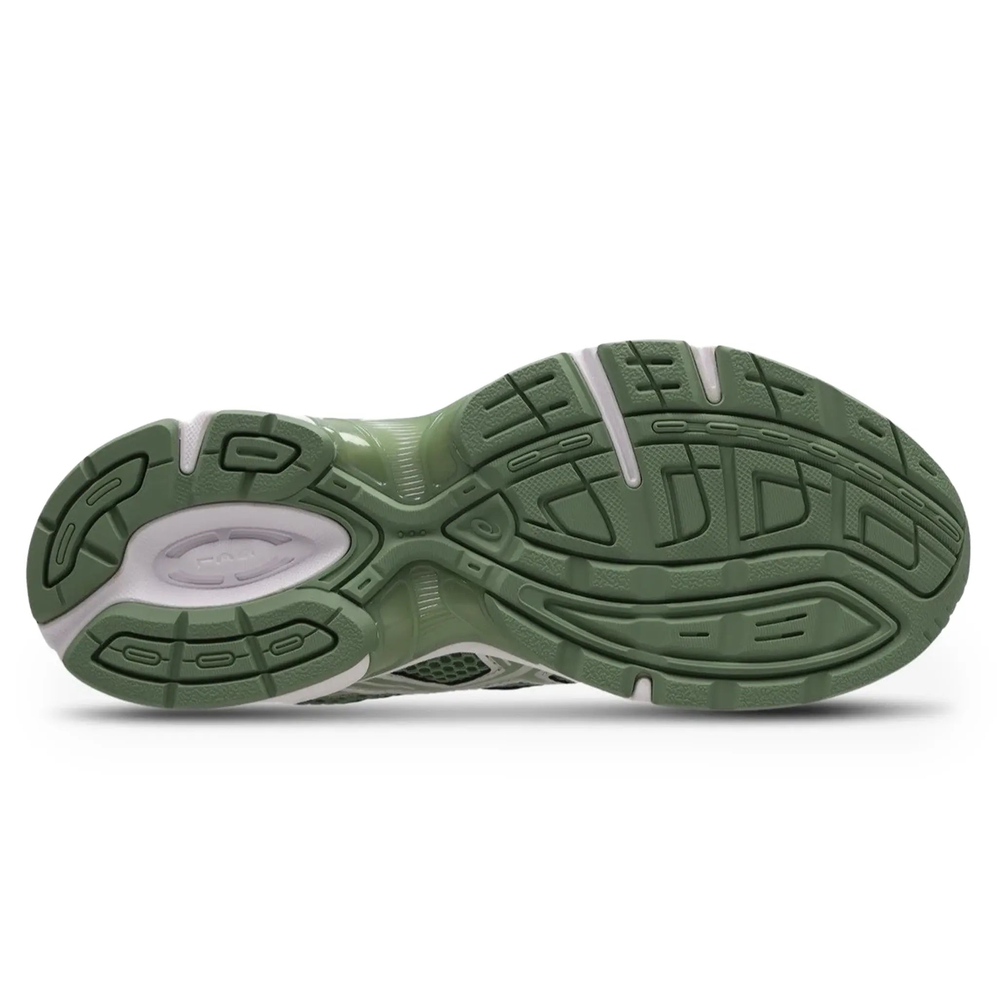 Sole View of ASICS Gel-1130 Swamp Green Silver 1203a842-300